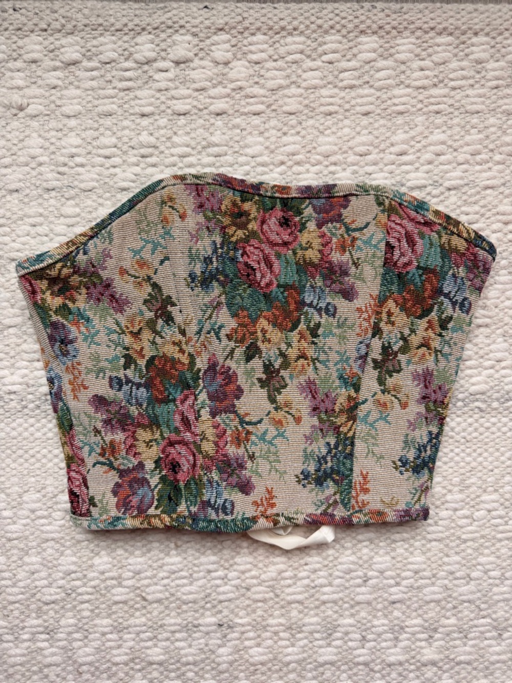 Princess Polly Floral Strapless Bustier Top - Multi